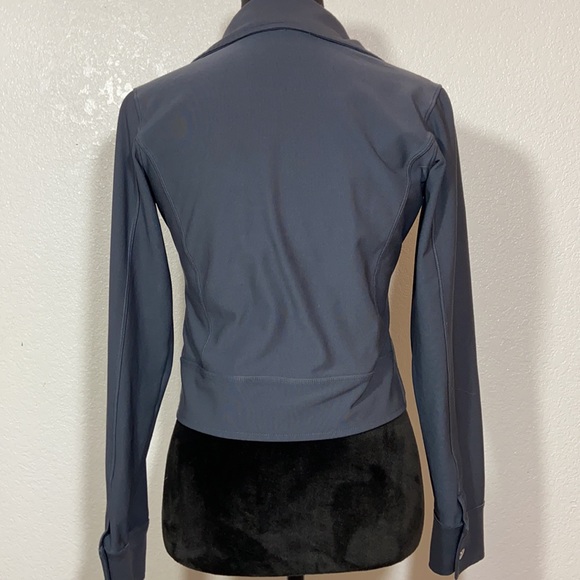[NIKE] Dri Fit Charcoal Crop Zip up Jacket - Picture 6 of 8
